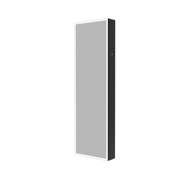 HOME DELUXE LED-Spiegelschrank OSMO Schwarz - 50 x 160 cm, 61195