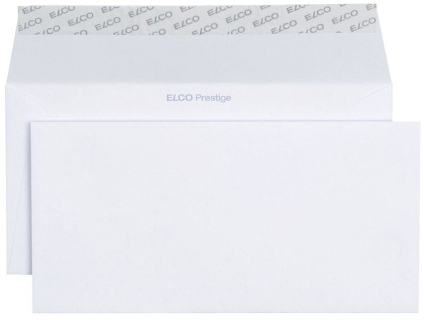 ELCO Briefumschlag Prestige, DL, 25 Stück, hochweiß, haftklebend, 70499.12