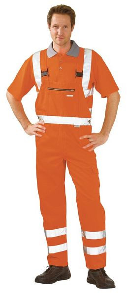 Planam Warnschutz Latzhose, uni orange, Größe 56, 2021056