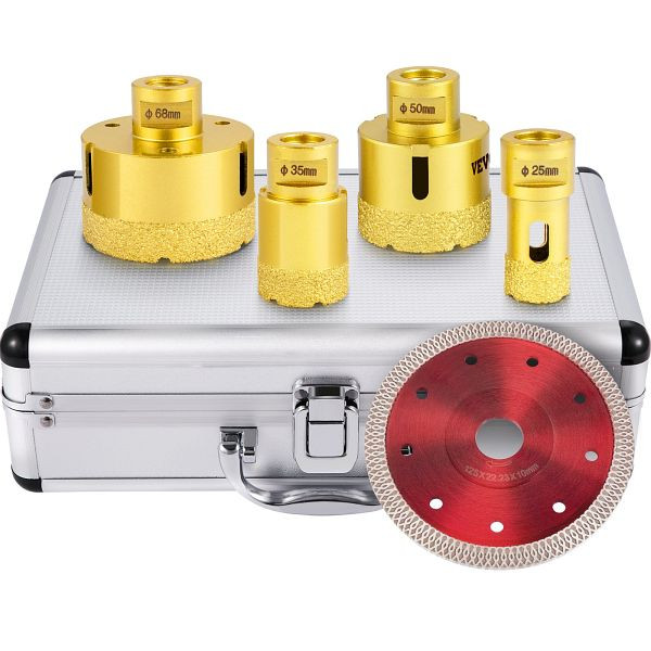 VEVOR Diamantbohrer Lochsägen Set 25 35 50 68 mm Durchmesser, JT420355068MMJN3HV0