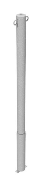 Schake Absperrpfosten Stahlrohr Ø 60 x 2,5 mm herausnehmbar ohne Verschluss, feuerverzinkt, mit 2 Ösen, 460H/2