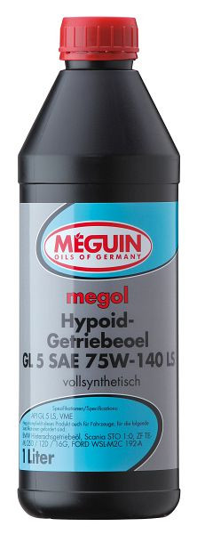 Meguin megol Hypoid-Getriebeöl GL5 SAE 75W-140 LS, Dose Kunststoff, VE: 1 Liter, 3536