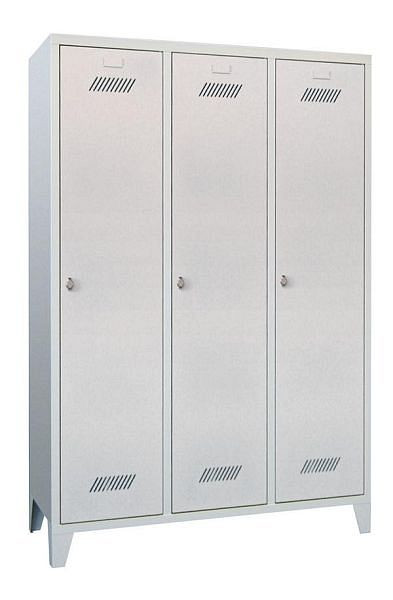 Pavoy Kleiderschrank mit Füßen 1850/500/1200, 3 Abteile, Zylinderschloss, 60201-314-031-910735