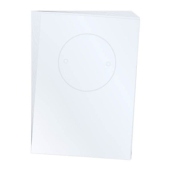Stein HGS Beschriftungseinlagen für Wandschild 'Orbis', 200 mm, lackmattiert, lackmattiert, 200 mm, VE: 10 Stück, 60036.0004