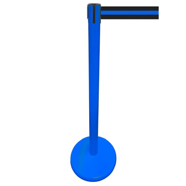 Stein HGS Personenleitsystem -P-Line Future-, Metall/ blau, schwarz/blau waagerecht (geblockt), mit Sicherheitsverschluss (selbstlösend), 15696-0703