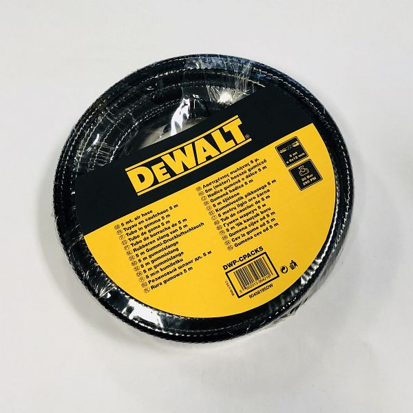 DeWalt Luftschlauch 5m inkl. Druckluftkupplungen, DWP-CPACK5