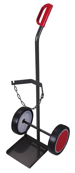VARIOfit Stahlflaschenkarre für 1 Flasche a 20, 40, 50 Ltr., Außenmaße: 465 x 445 x 1.185 mm, RAL 7016 anthrazitgrau, fk-1200.001/AG