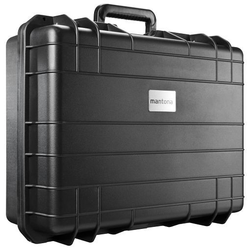 Mantona Outdoor Schutzkoffer L, Wasserdicht, stoßfest, staubdicht, Maße außen: ca. 51x40x20cm, 1018509