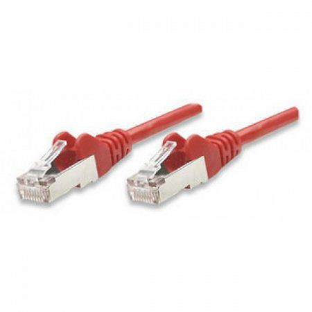 INTELLINET 10 Gigabit Cat6a Netzwerkkabel, SFTP (PIMF), 15 m, Rot, 314633
