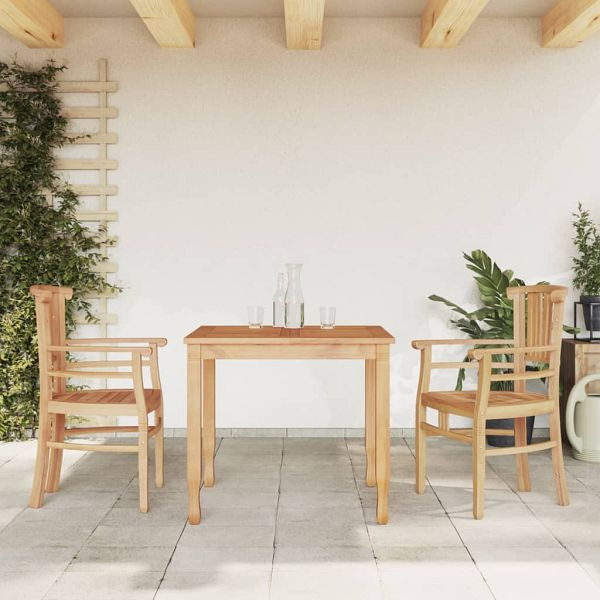 vidaXL 3-teilig Garten-Essgruppe Massivholz Teak, 3155759