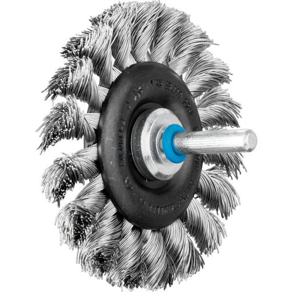 Pferd Rundbürste mit Schaft, gezopft RBG 7012/6 INOX 0,35, VE: 10 Stück, 43107013