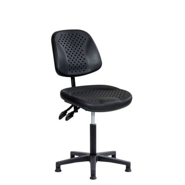 SOFAME Arbeitsstuhl AIRPLUS mit Gleiter, Sitzhöhe 52-72, Polyamid-Fußkreuz, W050030010