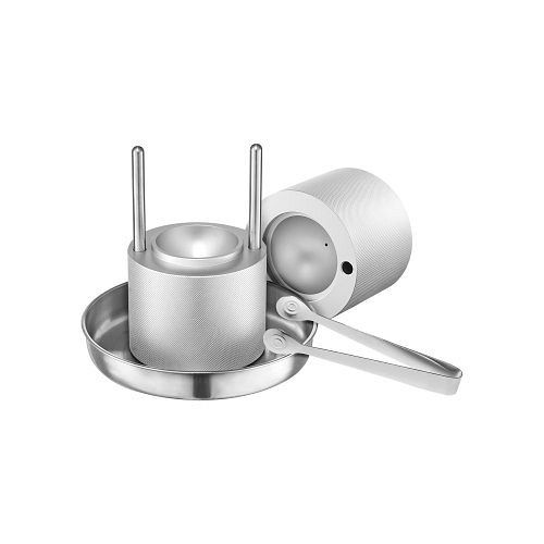 VEVOR Eispresse Eiskugelformer Set, 53mm aus Luftfahrt-Aluminium mit Zange & Abtropfschale für Whisky Cocktails, BQYJYSLC53MMB9SO7V0