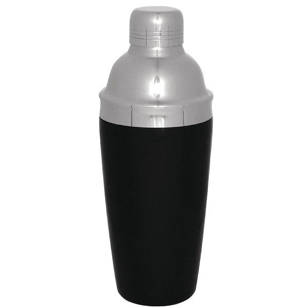 Olympia Cocktailshaker schwarze Grifffläche, Kapazität: 70 cl, Edelstahl mit PVC, CD272