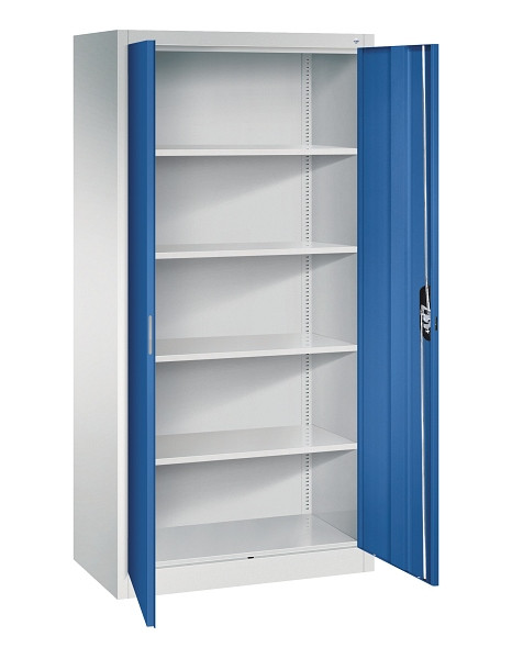 C+P Büroschrank Acurado, H1950xB930xT500mm, 7035/5010, 9280-000 S11182
