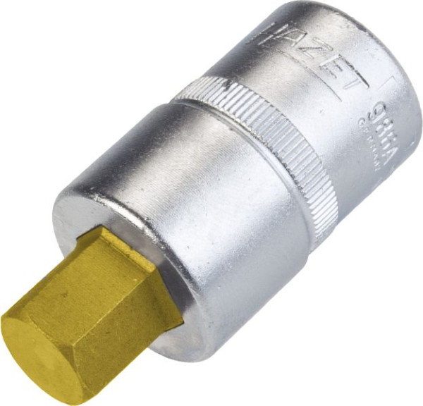Hazet Schraubendreher-Steckschlüsseleinsatz, Vierkant hohl 12,5 mm (1/2 Zoll), Innen-Sechskant Profil, 1/2 ", 986A-1/2