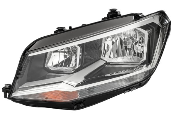 HELLA Halogen/FF-Hauptscheinwerfer - für u.a. VW Caddy IV Box (SAA, SAH) - ECE - für Rechtsverkehr - links, 1EA 012 286-051