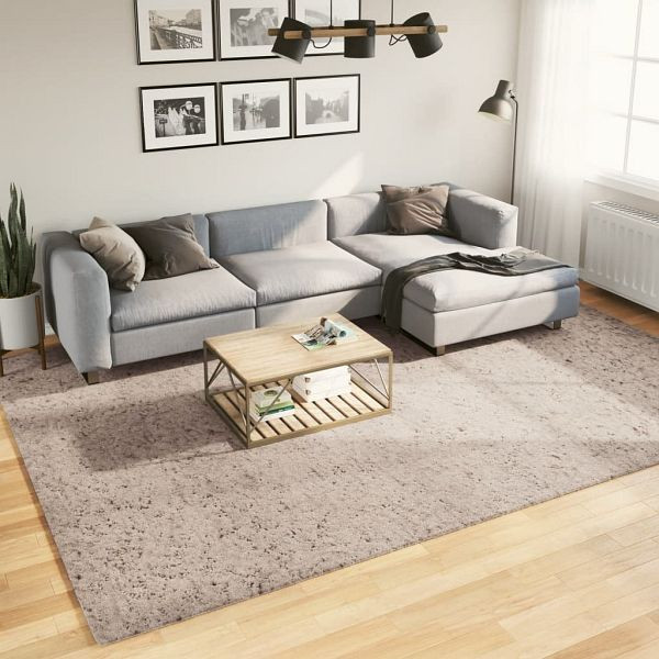vidaXL Shaggy-Teppich PAMPLONA Hochflor Modern Beige 240x340 cm, 375219