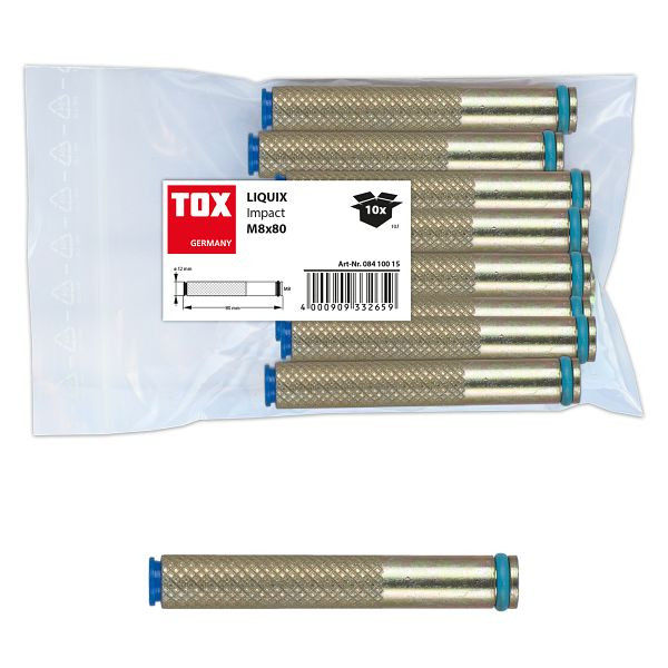 TOX Verbundmörtel-Zubehör Liquix Impact M8x80 mm, VE: 10 Stück, 08410015