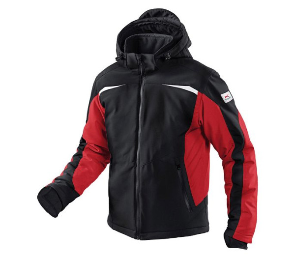 Kübler Winter Softshell Jacke, Farbe: schwarz/mittelrot, Größe: XS, 1041 7322-9955-XS