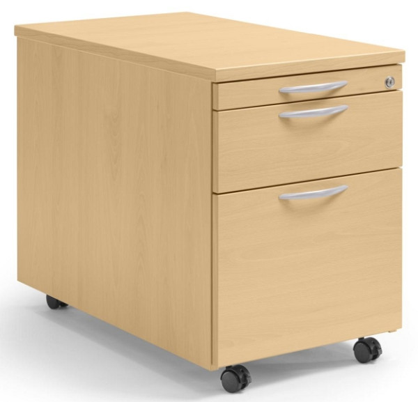 Deskin Rollcontainer MULTI M, Buchedekor, B 435 x H 590 x T 800 mm, 1 Schub, 290677