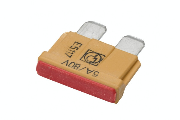 HELLA Sicherung, Standard-Flachstecksicherung, 5A, Spannung bis: 80V, beige, 8JS 711 683-212