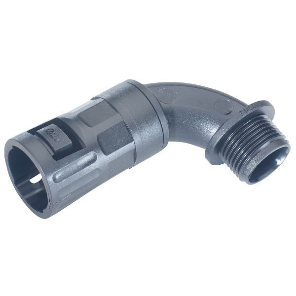 LAPP Winkel-Schlauchverschraubung SILVYN® FLEXILOK 90° M 25X1,5 /28 GY, VE: 10 Stück, 68100140