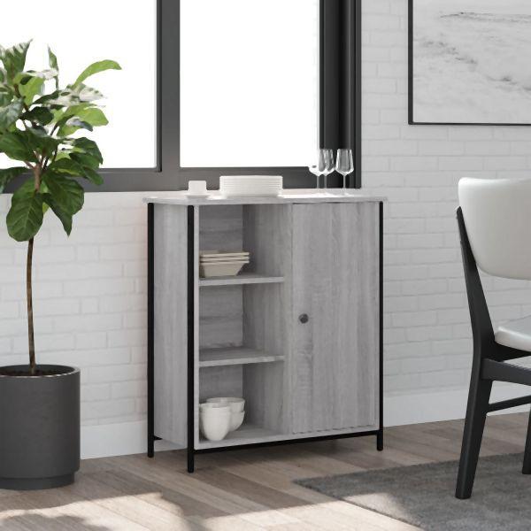 vidaXL Sideboard Grau Sonoma 70x30x80 cm Holzwerkstoff, 835497