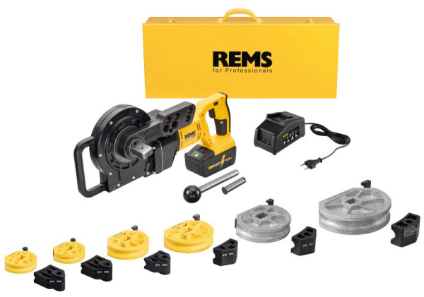REMS Akku-Rohrbieger Curvo 22V 12+14+16+18+22+28 (581260), 580063 R220