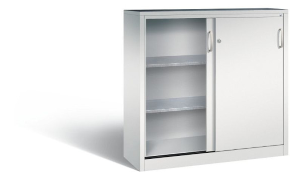 C+P Schiebetürenschrank Acurado, H1200xB1200xT400mm, Farbe: Lichtgrau, Bügelgriff, 2047-09 S10022
