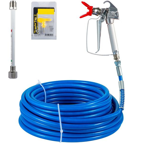 VEVOR Airless Spritzschlauch Betriebsdruck 248 Bar, Farbspritzschlauch 15,24 m, Lakierschlauch Drehgelenk Spitze 517, WQPQQRGYCLS50L2YGV0