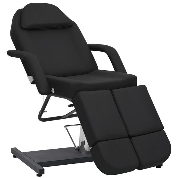 vidaXL Kosmetikstuhl Kunstleder Schwarz 180x62x78 cm, 110268