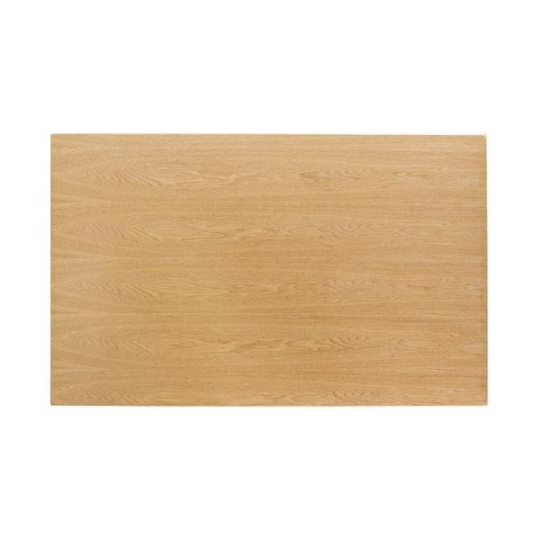 Bolero rechteckige Tischplatte Eschenfurnier vorgebohrt 110 x 70cm, CY950