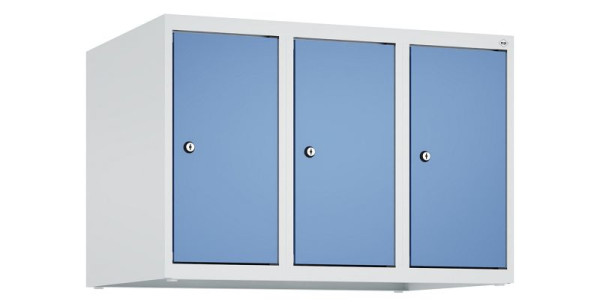 C+P Schrankaufsatz Classic PLUS, Aufsatzschrank, 7035, Zylinderschlösser, 500x750x500mm, Fernblau, 080090-39 S10020