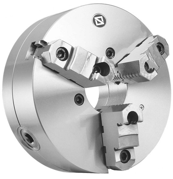 MACK 3-Backen-Drehfutter 125 mm, Stahl, DIN 55029-4", geteilte Backen, ZE-8369-124