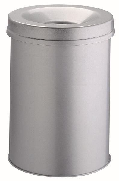 DURABLE Papierkorb Safe rund 30, grau, 330610