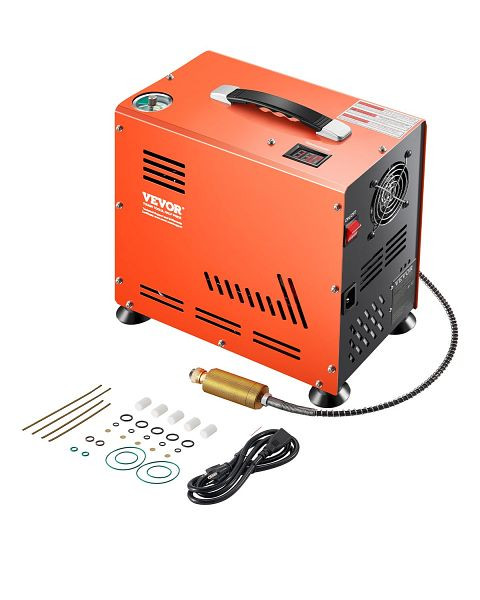 VEVOR PCP-Luftkompressor, 800 W, Doppelzylinder, PCP-Luftgewehr-Kompressor, 4500 PSI/30 MPa, QQGYCQJJH800WLZFVV2