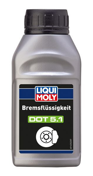 LIQUI MOLY Bremsflüssigkeit DOT 5.1, Kanister Kunststoff, VE: 0,25 Liter, 21160