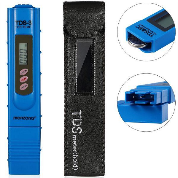 monzana Digitaler TDS-3 Wasser Tester mit LCD Anzeige + Batterie, 105715