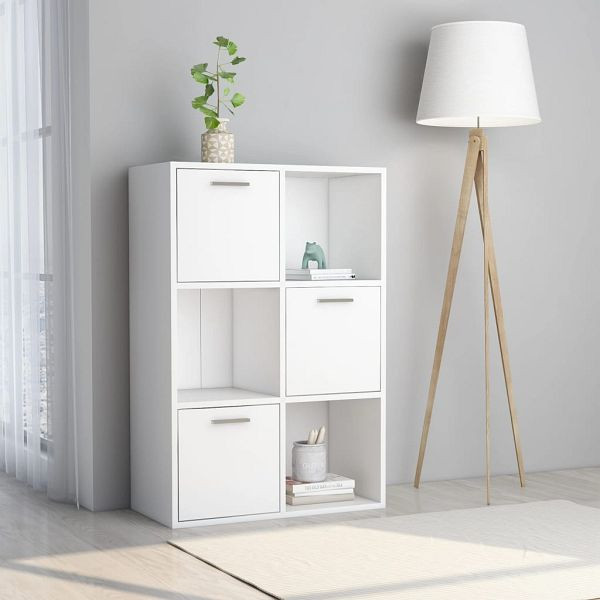 vidaXL Lagerschrank Weiß 60x29,5x90 cm Holzwerkstoff, 801134
