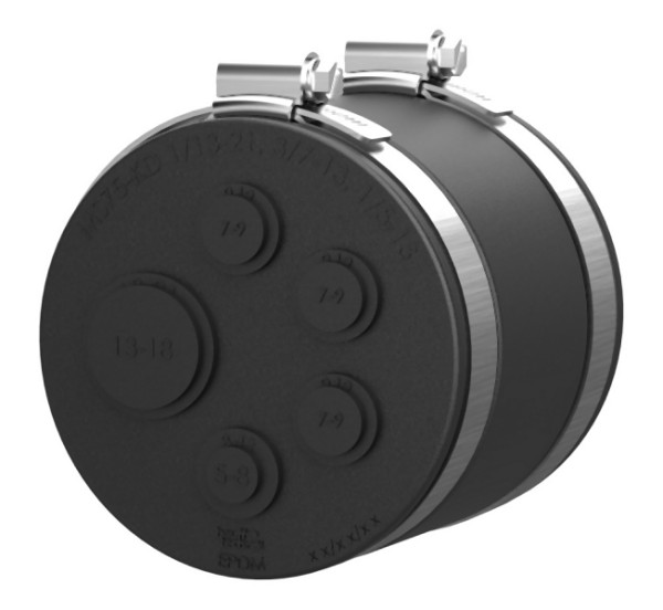 Hauff Manschettenstopfen für Elektro und Kommunikation ETGAR MS75 K 1x13-21+3x7-13+1x5-13, 5060150705