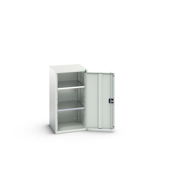 bott verso Flügeltürschrank, mit 2 Fachböden, BxTxH: 525 x 550 x 1000 mm, Lichtgrau / Lichtgrau, 16926059.16