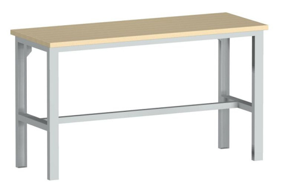 bott cubio Werkbank höhenverstellbar mit 3 Querstreben und Multiplex-Platte BxTxH: 2000 x 750 x 740-1140 mm Multiplex RAL 7035, 41003214.16V