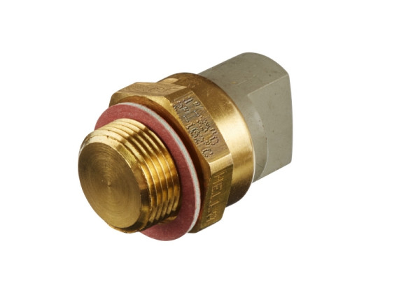 HELLA Temperaturschalter, Kühlerlüfter, 12V, 3-polig, Flachstecker, geschraubt, Schließer, 6ZT 007 802-021
