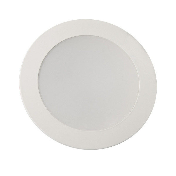 rutec SILMA LED-EBS AC RUND WEISS 10W IP40 220V-240V 50/60Hz Scheibe Opal 3000K, 48110-M