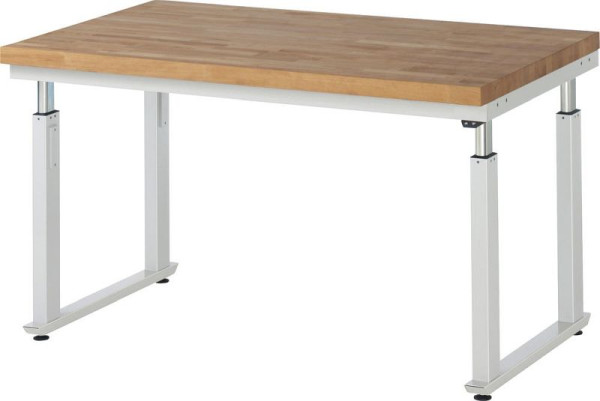 Deskin Werkbank SERIE E6 - Flächenlast bis zu 600 kg, Elektrisch Höhenverstellbar um 400 mm, B 1500 x T 900 x H 740-1140 mm, 278589