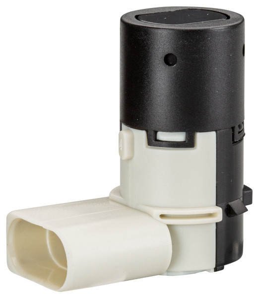 HELLA Sensor, Einparkhilfe, gewinkelt, 3-polig, gesteckt, lackierbar, 6PX 358 141-121