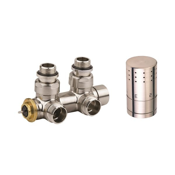 Ximax Heizkörper Zubehör Mittenanschlussgarnitur Typ SX Durchgangs-Ausführung 16 mm Edelstahl, 12728