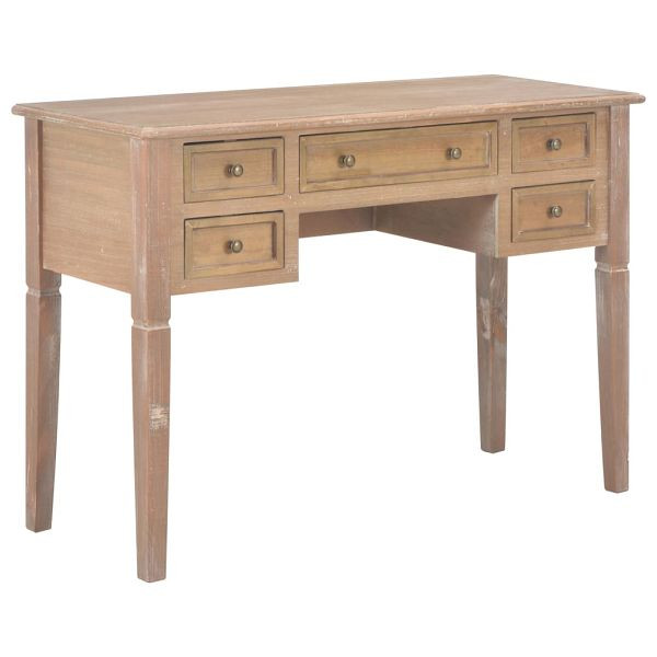 vidaXL Schreibtisch Braun 109,5 x 45 x 77,5 cm Holz, 280072