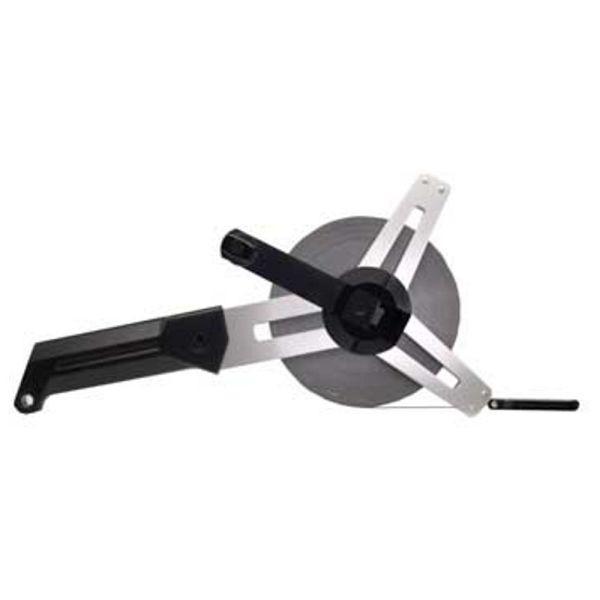 Dönges Glasfaserbandmaß in Alu-Dreieckeckrahmen, Breite 13 mm, 30 m, 108589